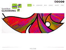 Tablet Screenshot of grandriverglassworks.com